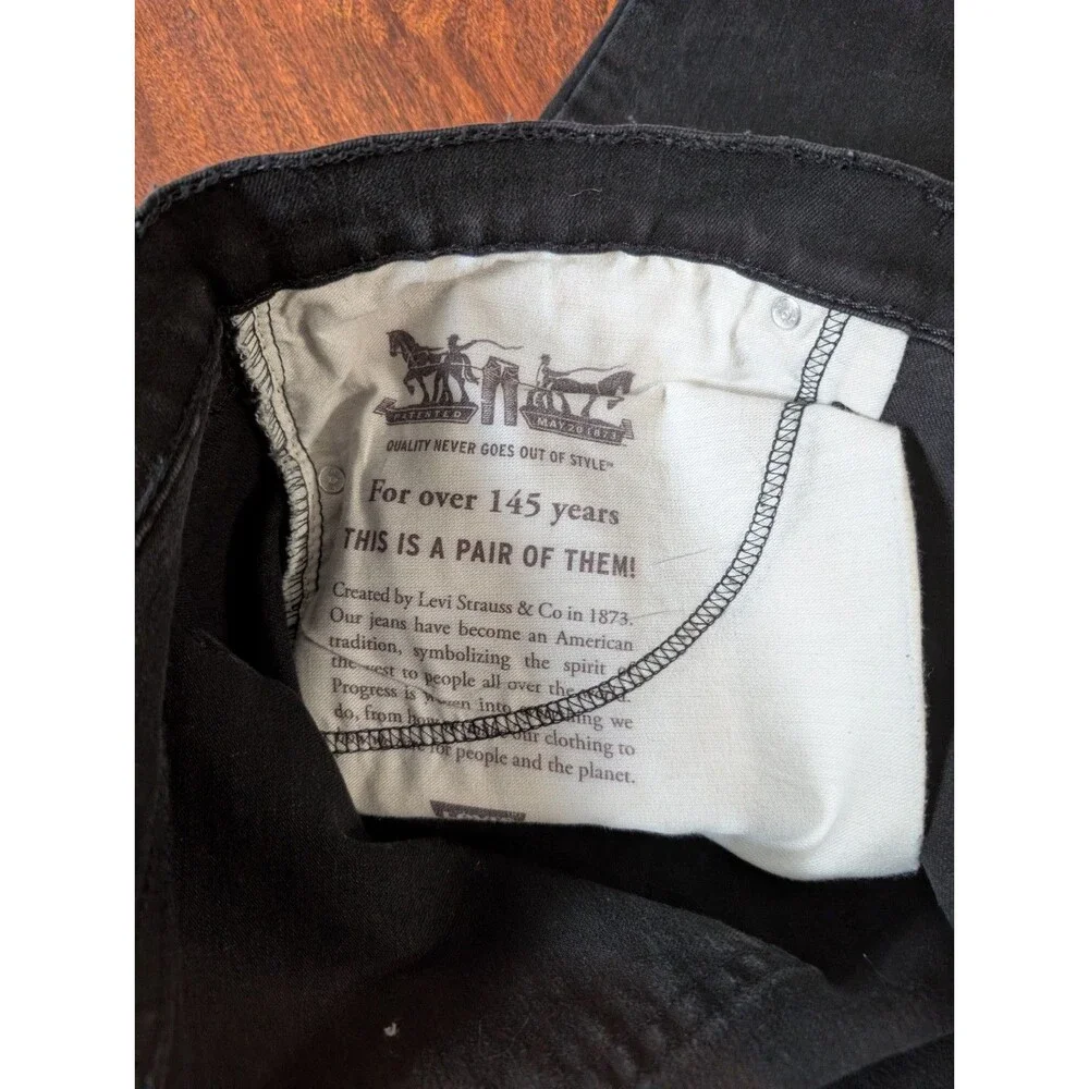 LEVI'S 541 Regular Fit 50 x 30 Jeans Stretch Flex Black Denim Modern Fit